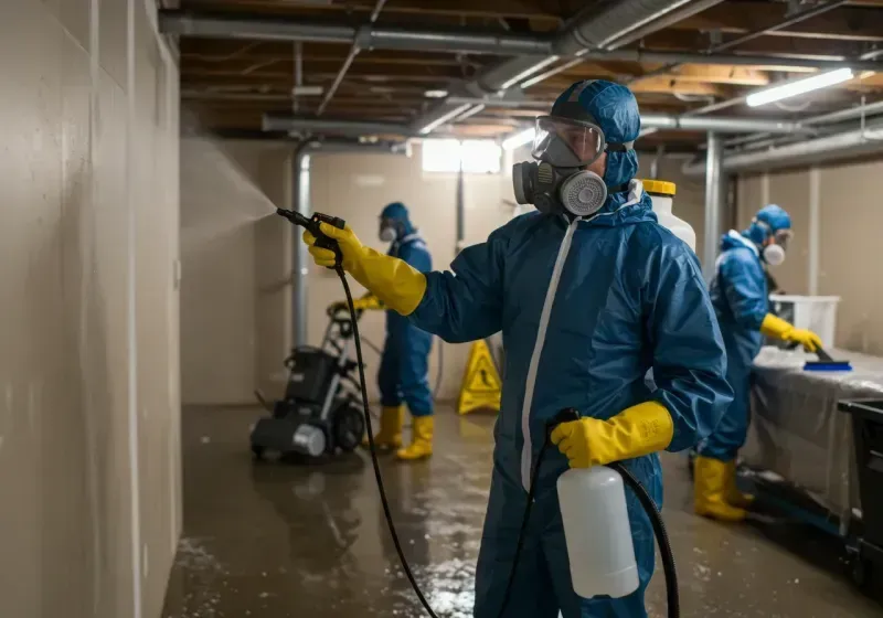 Basement Sanitization and Antimicrobial Treatment process in Churchill County, NV